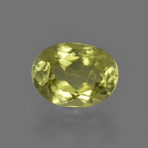 Silimanita Amarillo Ovalada de 8 x 5,9mm de Sri Lanka, peso de 1.38 ct, piedra preciosa natural No tratado en vvs Clarity, Silimanita Forma ovalada de 1 pieza - Color: Amarillo medio, dureza Mohs de 6.5 - 7.5 Adecuado para joyas de uso diario, Photo A
