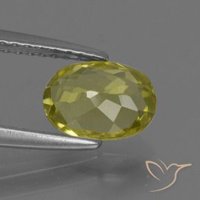 Sillimanite Gemstone in 8 x 6 mm (calibrated) Size for Sale, Sillimanite Stone in Pineapple Yellow Color