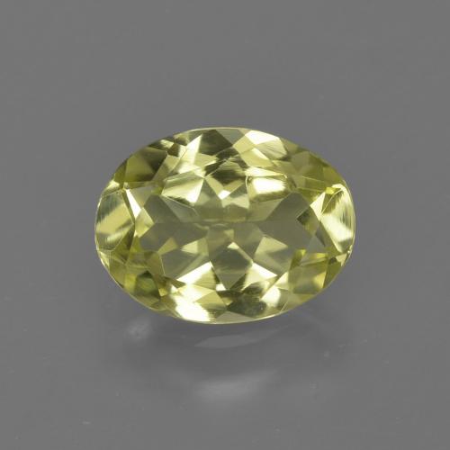 7,9 x 5,9mm ovaler gelber Sillimanit aus Sri Lanka, Gewicht von 1,03 ct, natürlicher Edelstein in VVS-VS Reinheit, 1 Stück ovaler Sillimanit - Farbe: Mittelgelb, Mohs-Härte von 6,5 - 7,5 Geeignet für den täglichen Gebrauch im Schmuck, Photo A