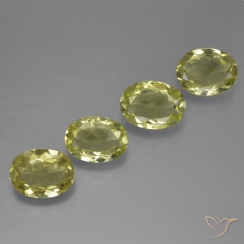 4.11 ctw Yellow Sillimanite Stones, Natural Sillimanite in Oval Facet Shape for Sale