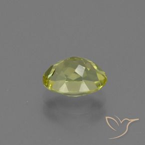 Sillimanite Gemstone in 8 x 6 mm (calibrated) Size for Sale, Sillimanite Stone in Green Yellow Color