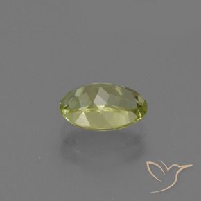 Sillimanite Gemstone in 8 x 6 mm (calibrated) Size for Sale, Sillimanite Stone in Yellow Green Color