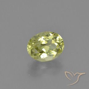 1.33 ct Yellow Sillimanite Stone, Natural Sillimanite in Oval Facet Shape for Sale