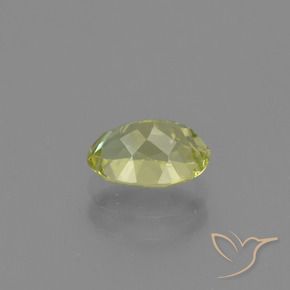 Sillimanite Gemstone in 8 x 6 mm (calibrated) Size for Sale, Sillimanite Stone in Greenish Yellow Color