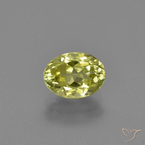Желтый силлиманит 1,41 карат, овальная огранка 7,7 x 5,7 мм из Шри-Ланки, Photo A