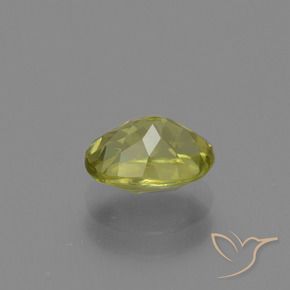 Sillimanite Gemstone in 8 x 6 mm (calibrated) Size for Sale, Sillimanite Stone in Medium Yellow Color