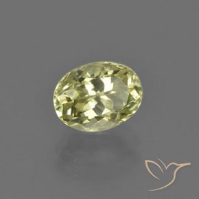 1.73 ct Yellow Sillimanite Stone, Natural Sillimanite in Oval Facet Shape for Sale
