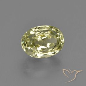 1.69 ct Yellow Sillimanite Stone, Natural Sillimanite in Oval Facet Shape for Sale