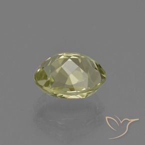 Sillimanite Gemstone in 8 x 6 mm (calibrated) Size for Sale, Sillimanite Stone in Medium Yellow Color