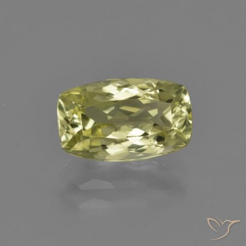 Желтый силлиманит 1,99 карат, огранка кушон 9,8 x 6 мм из Шри-Ланки, Photo A