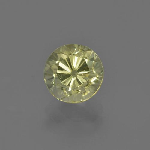 Amarillo claro Silimanita Gema - 1.8ct Faceta Redonda (ID: 411772)