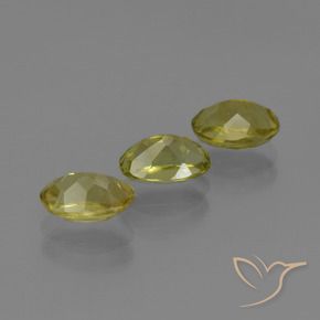 Sillimanite Gemstones in 7 x 5 mm (calibrated) Size for Sale, Sillimanite Stones in Pineapple Yellow Color