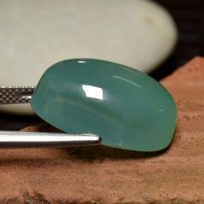 Smithsonite Gemstone in 19.1 x 12.8 mm Size for Sale, Smithsonite Stone in Blue Green Color
