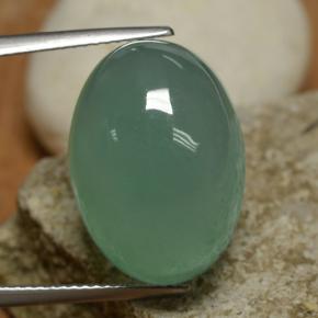 33.2ct Oval Cabochon Light Blue Green Smithsonite for sale thumb image of 33.2ct Oval Cabochon Light Blue Green Smithsonite (ID: 255255)