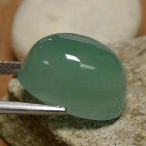 Smithsonite Gemstone in 18.8 x 13.5 mm Size for Sale, Smithsonite Stone in Light Blue Green Color