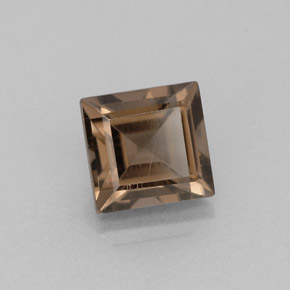 1.11 ct Brown Smoky Quartz Gemstone, Smoky Quartz Gem in Square Facet Shape for Sale.
