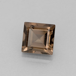 1.11 ct Brown Smoky Quartz Stone, Natural Smoky Quartz in Square Facet Shape for Sale