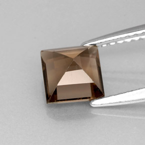 Smoky Quartz Gemstone in 6 x 6 mm (calibrated) Size for Sale, Smoky Quartz Stone in Smoky Brown Color