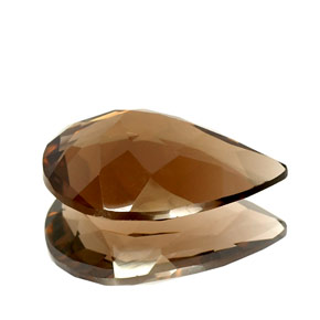 Smoky Quartz Gemstone in 20 x 14.4 mm Size for Sale, Smoky Quartz Stone in Smoky Brown Color