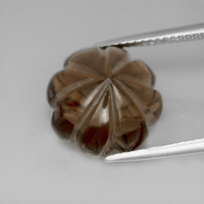 Smoky Quartz Gemstone in 13 x 8.9 mm Size for Sale, Smoky Quartz Stone in Smoky Brown Color