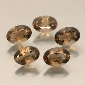 1.87 ct Brown Smoky Quartz Stone, Natural Smoky Quartz in Oval Facet Shape for Sale
