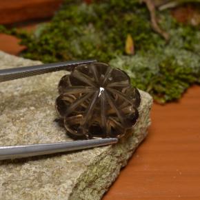 Smoky Quartz Gemstone in 18 x 17.3 mm Size for Sale, Smoky Quartz Stone in Smoky Brown Color