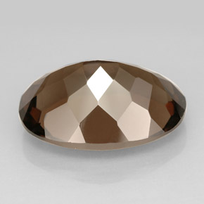 Smoky Quartz Gemstone in 18 x 13 mm (calibrated) Size for Sale, Smoky Quartz Stone in Smoky Brown Color