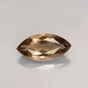 1.43 ct Brown Smoky Quartz Gemstone, Smoky Quartz Gem in Marquise Facet Shape for Sale.