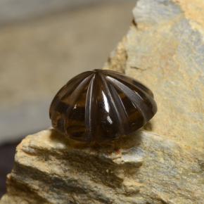 Smoky Quartz Gemstone in 15.5 x 15.1 mm Size for Sale, Smoky Quartz Stone in Smoky Brown Color