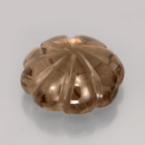 Smoky Quartz Gemstone in 15.7 x 15.5 mm Size for Sale, Smoky Quartz Stone in Smoky Brown Color