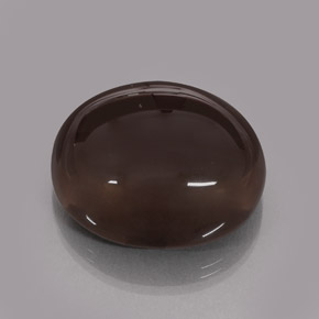 68.97 ct Brown Smoky Quartz Gemstone, Smoky Quartz Gem in Oval Cabochon Shape for Sale.