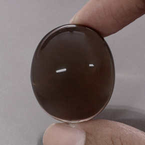 68.97 ct Brown Smoky Quartz Stone, Natural Smoky Quartz in Oval Cabochon Shape for Sale