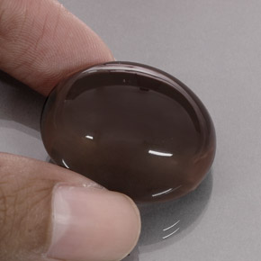 Smoky Quartz Gemstone in 28.1 x 23.7 mm Size for Sale, Smoky Quartz Stone in Smoky Brown Color