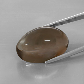 Smoky Quartz Gemstone in 24.2 x 16 mm Size for Sale, Smoky Quartz Stone in Smoky Brown Color