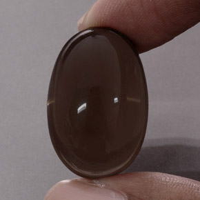 31.15 ct Brown Smoky Quartz Stone, Natural Smoky Quartz in Oval Cabochon Shape for Sale