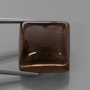 44.13 ct Brown Smoky Quartz Stone, Natural Smoky Quartz in Square Cabochon Shape for Sale
