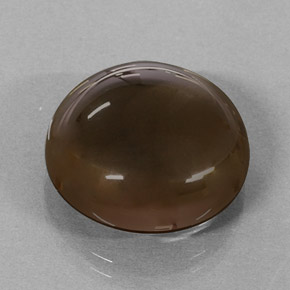 17.35 ct Brown Smoky Quartz Stone, Natural Smoky Quartz in Round Cabochon Shape for Sale