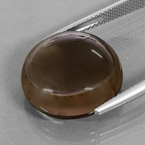 Smoky Quartz Gemstone in 17.2 mm Size for Sale, Smoky Quartz Stone in Smoky Brown Color