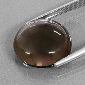 Smoky Quartz Gemstone in 16.9 mm Size for Sale, Smoky Quartz Stone in Smoky Brown Color