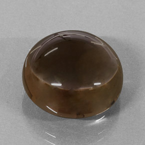 20.78 ct Brown Smoky Quartz Stone, Natural Smoky Quartz in Round Cabochon Shape for Sale