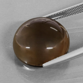 Smoky Quartz Gemstone in 16.8 mm Size for Sale, Smoky Quartz Stone in Smoky Brown Color