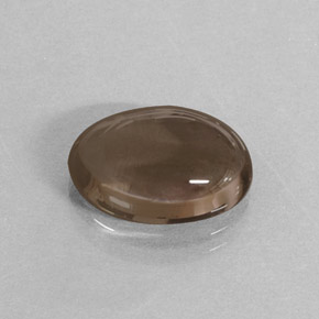 3.59 ct Brown Smoky Quartz Gemstone, Smoky Quartz Gem in Oval Cabochon Shape for Sale.