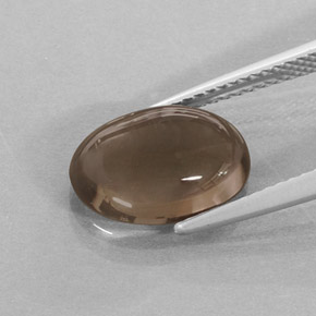 Smoky Quartz Gemstone in 12.1 x 8.3 mm Size for Sale, Smoky Quartz Stone in Smoky Brown Color