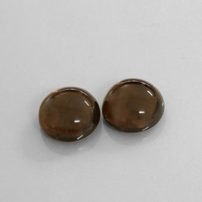 13.93 ct Brown Smoky Quartz Stone, Natural Smoky Quartz in Round Cabochon Shape for Sale