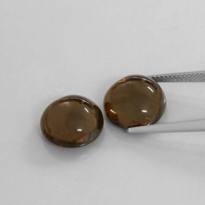 Smoky Quartz Gemstone in 12 mm (calibrated) Size for Sale, Smoky Quartz Stone in Smoky Brown Color