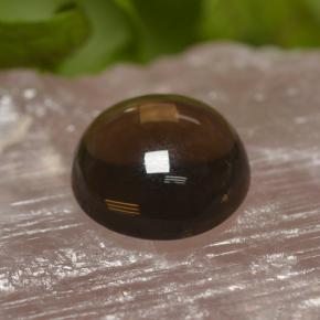 6.31 ct Brown Smoky Quartz Stone, Natural Smoky Quartz in Round Cabochon Shape for Sale