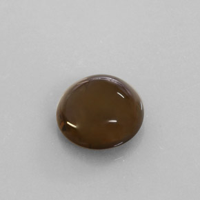 6.22 ct Brown Smoky Quartz Stone, Natural Smoky Quartz in Round Cabochon Shape for Sale