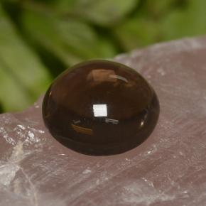 5.82 ct Brown Smoky Quartz Stone, Natural Smoky Quartz in Round Cabochon Shape for Sale
