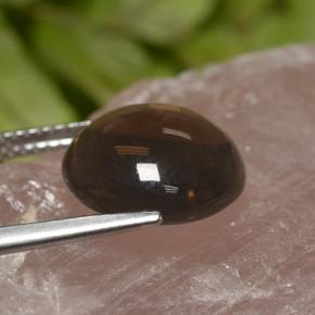 Smoky Quartz Gemstone in 12 mm (calibrated) Size for Sale, Smoky Quartz Stone in Smoky Brown Color