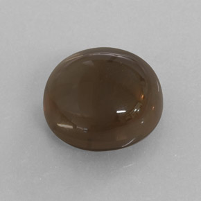 7.52 ct Brown Smoky Quartz Stone, Natural Smoky Quartz in Round Cabochon Shape for Sale